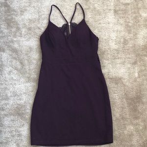 Purple Dress with Lace Back